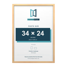 Devon Pine picture frame for a 34 x 24 inch photo