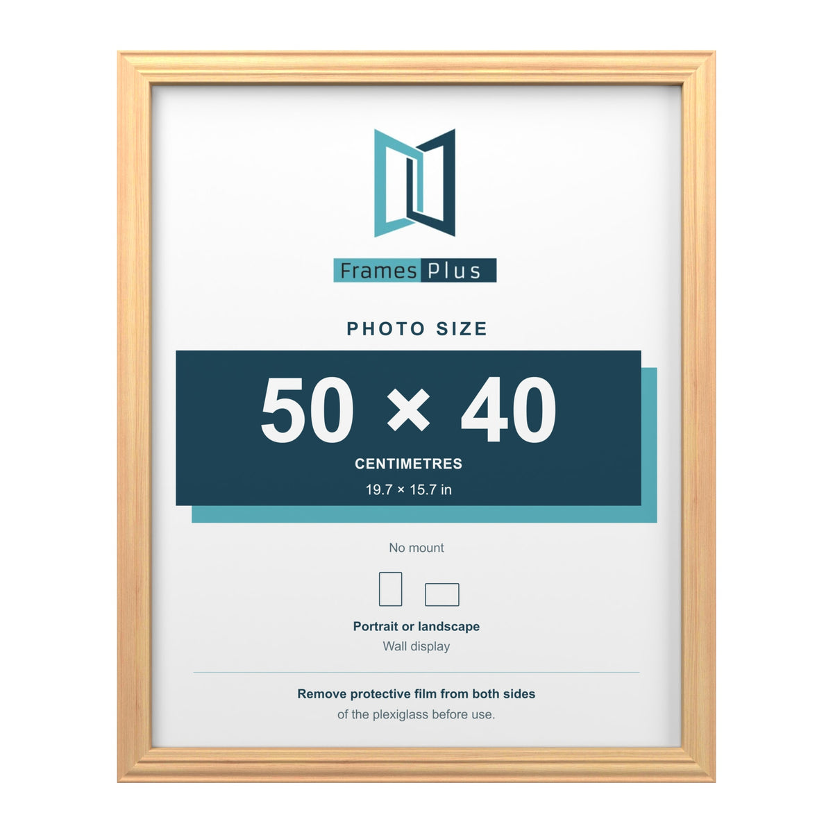 Devon Pine picture frame for a 50 x 40 cm photo