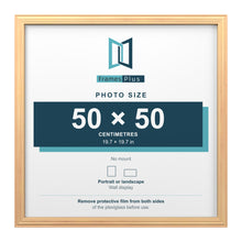 Devon Pine picture frame for a 50 x 50 cm photo