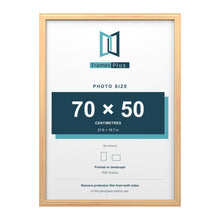 Devon Pine picture frame for a 70 x 50 cm photo