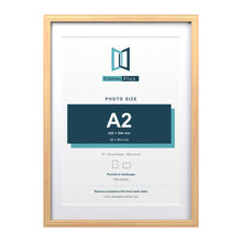 Devon Pine 70 x 50 cm picture frame with a white mount for an A2 photo