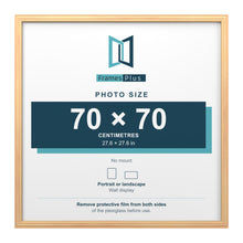Devon Pine picture frame for a 70 x 70 cm photo