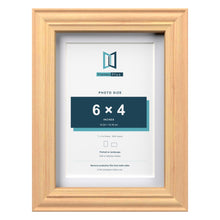 Devon Pine 7 x 5 inch picture frame with a white mount for a 6 x 4 inch photo