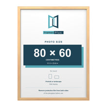 Devon Pine picture frame for an 80 x 60 cm photo