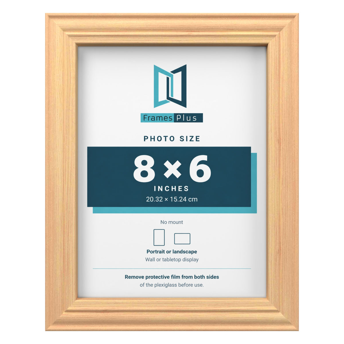 Devon Pine picture frame for an 8 x 6 inch photo