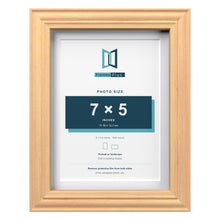 Devon Pine 8 x 6 inch picture frame with a white mount for a 7 x 5 inch photo