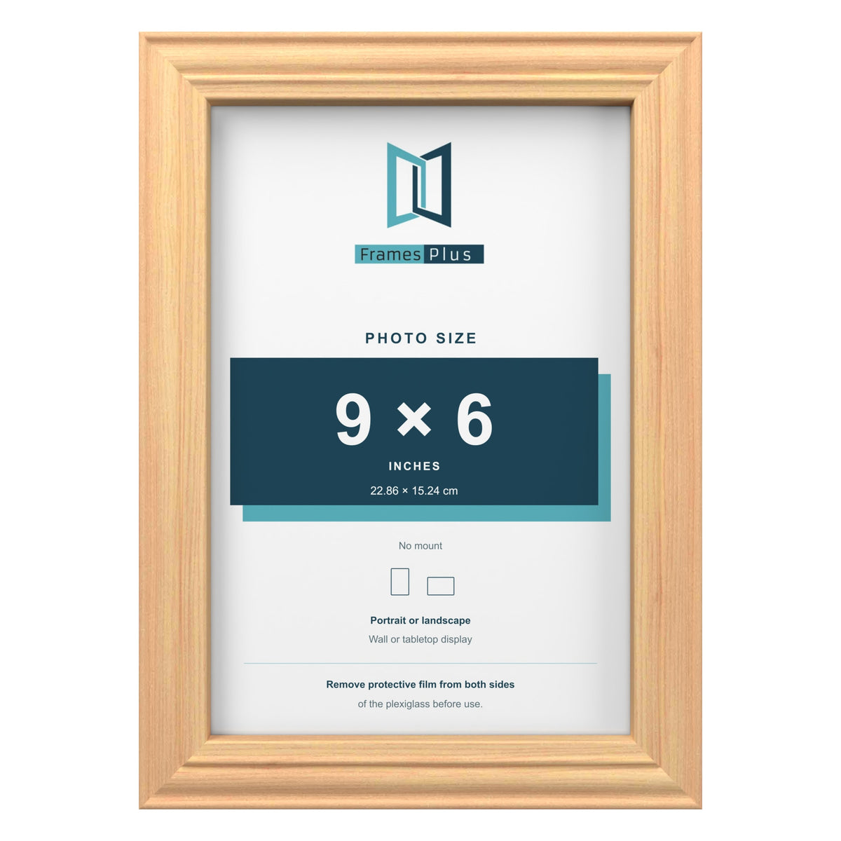 Devon Pine picture frame for a 9 x 6 inch photo