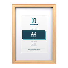 Devon Pine A3 picture frame with a white mount for an A4 photo