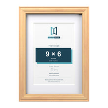 Devon Pine A4 picture frame with a white mount for a 9 x 6 inch photo