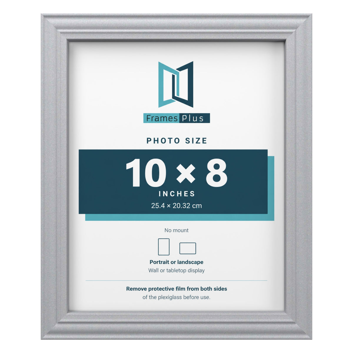 Devon Silver picture frame for a 10 x 8 inch photo