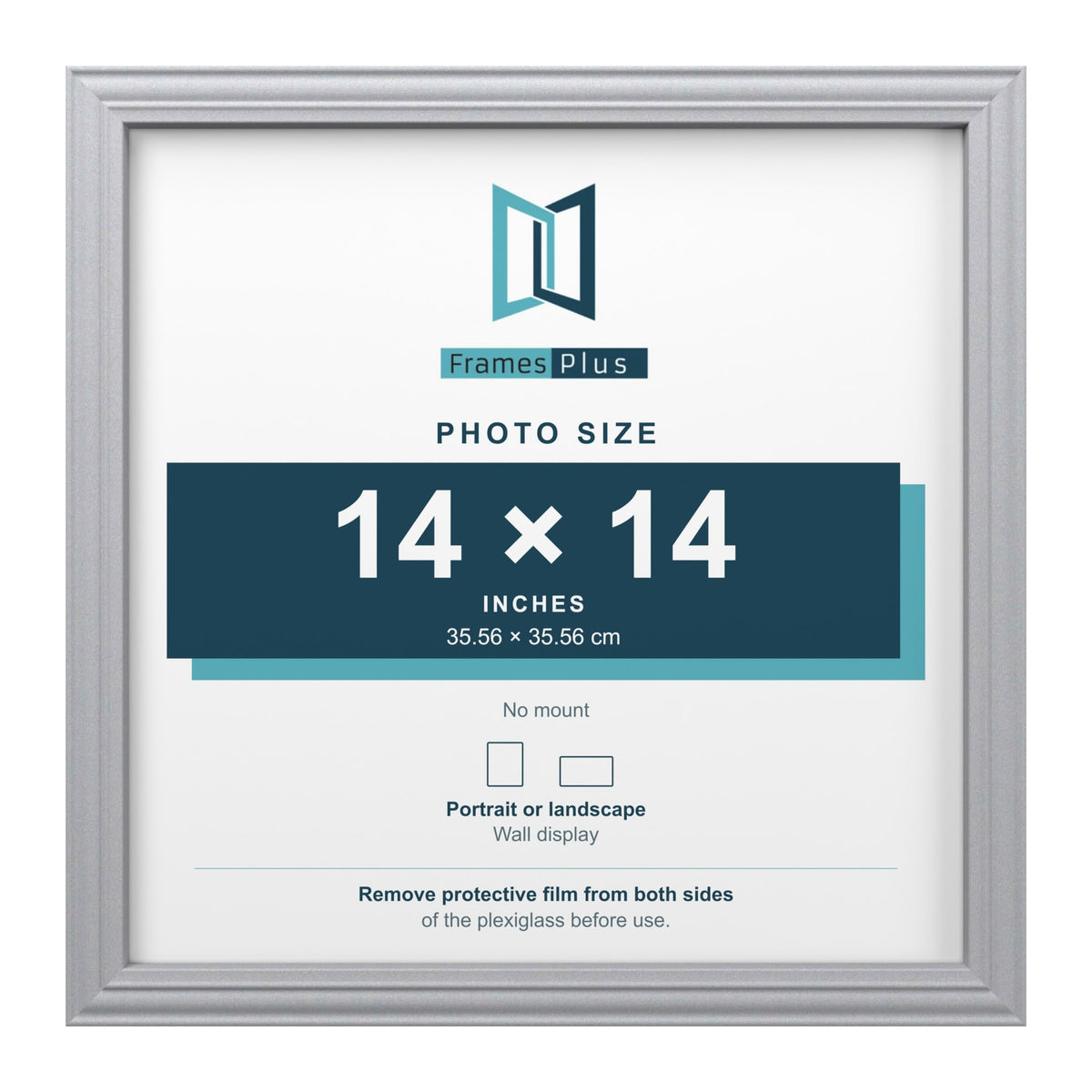 Devon Silver picture frame for a 14 x 14 inch photo