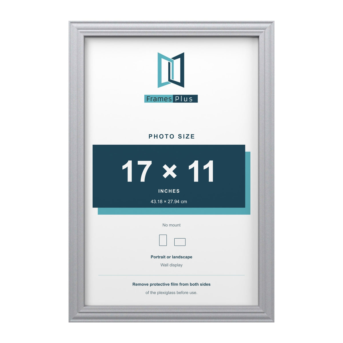Devon Silver picture frame for a 17 x 11 inch photo
