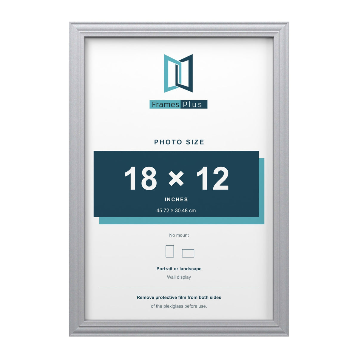 Devon Silver picture frame for an 18 x 12 inch photo