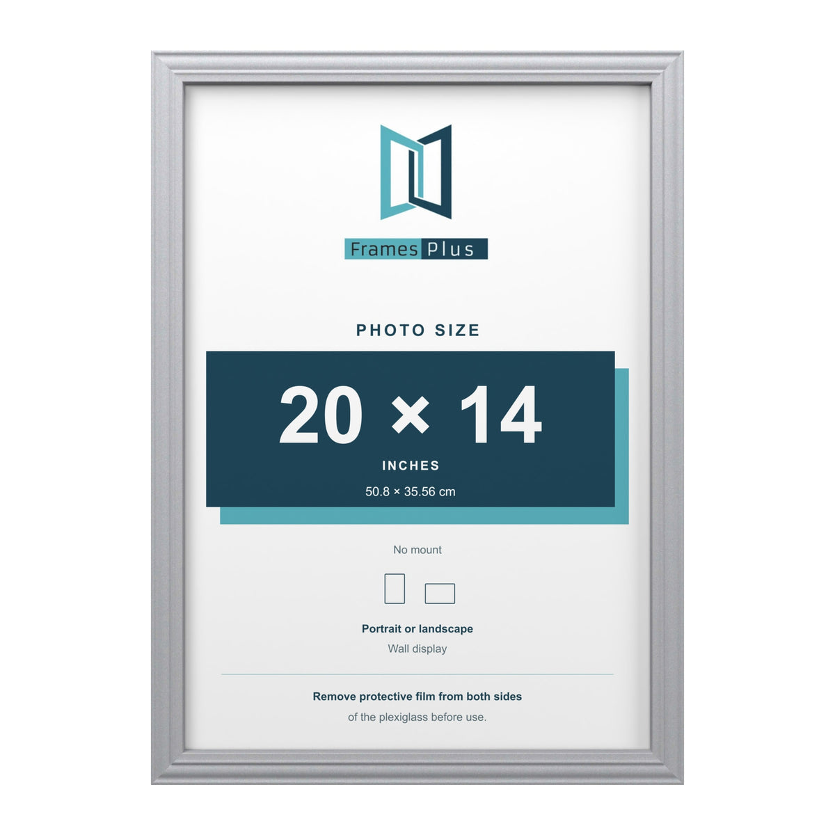 Devon Silver picture frame for a 20 x 14 inch photo