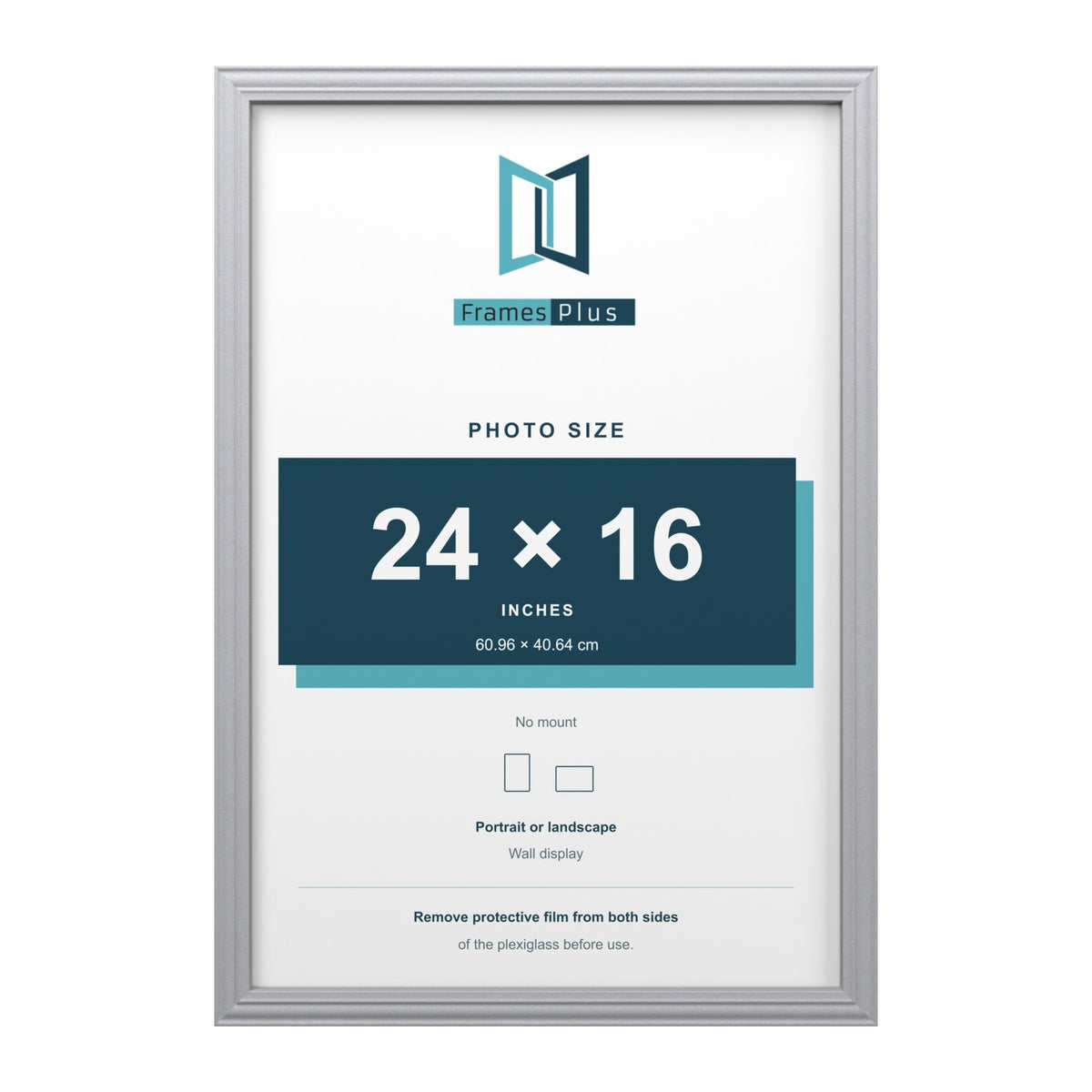 Devon Silver picture frame for a 24 x 16 inch photo