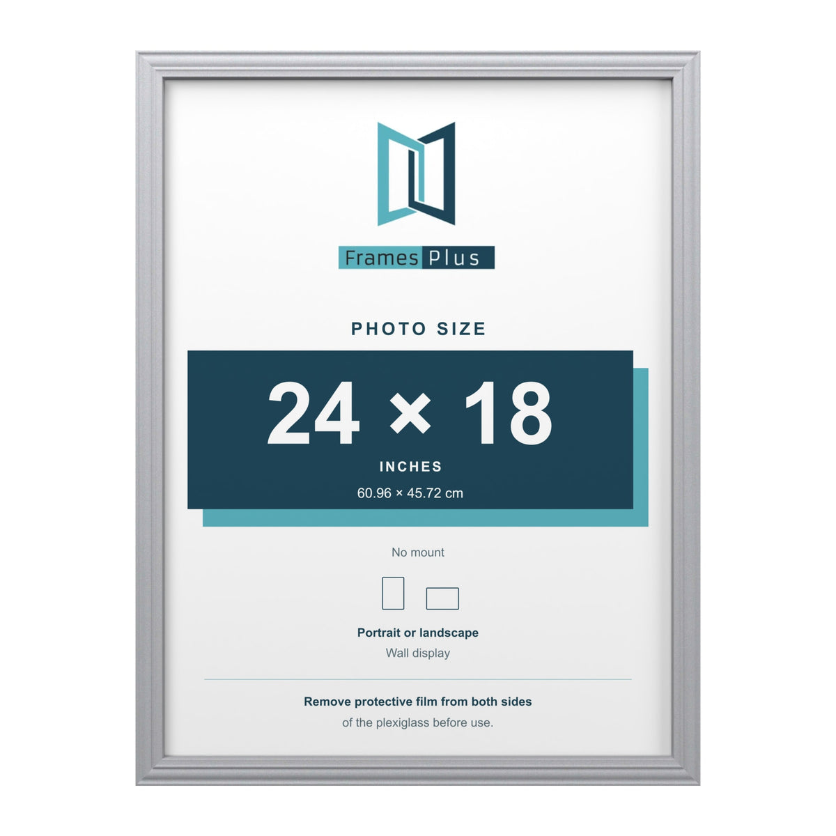 Devon Silver picture frame for a 24 x 18 inch photo