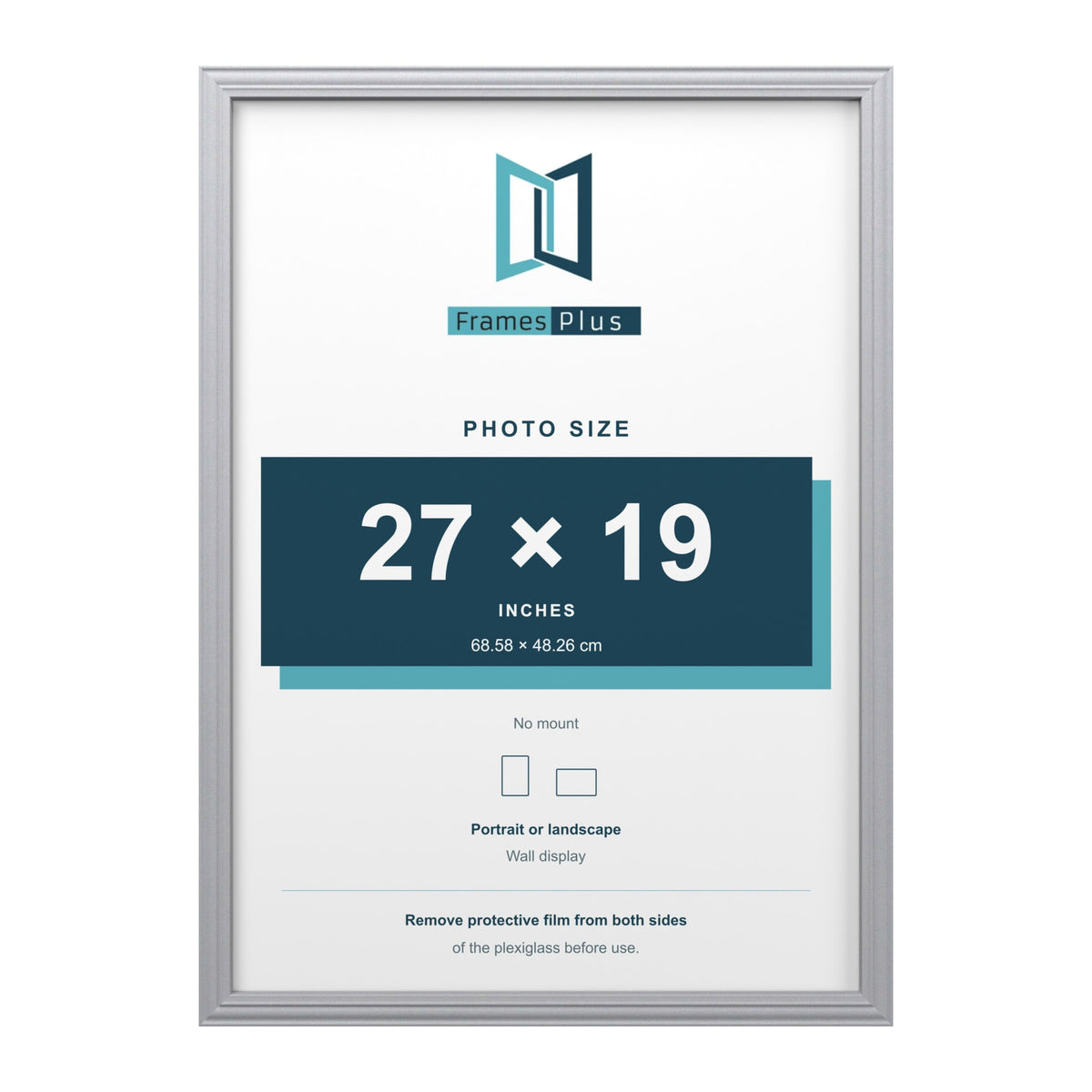 Devon Silver picture frame for a 27 x 19 inch photo