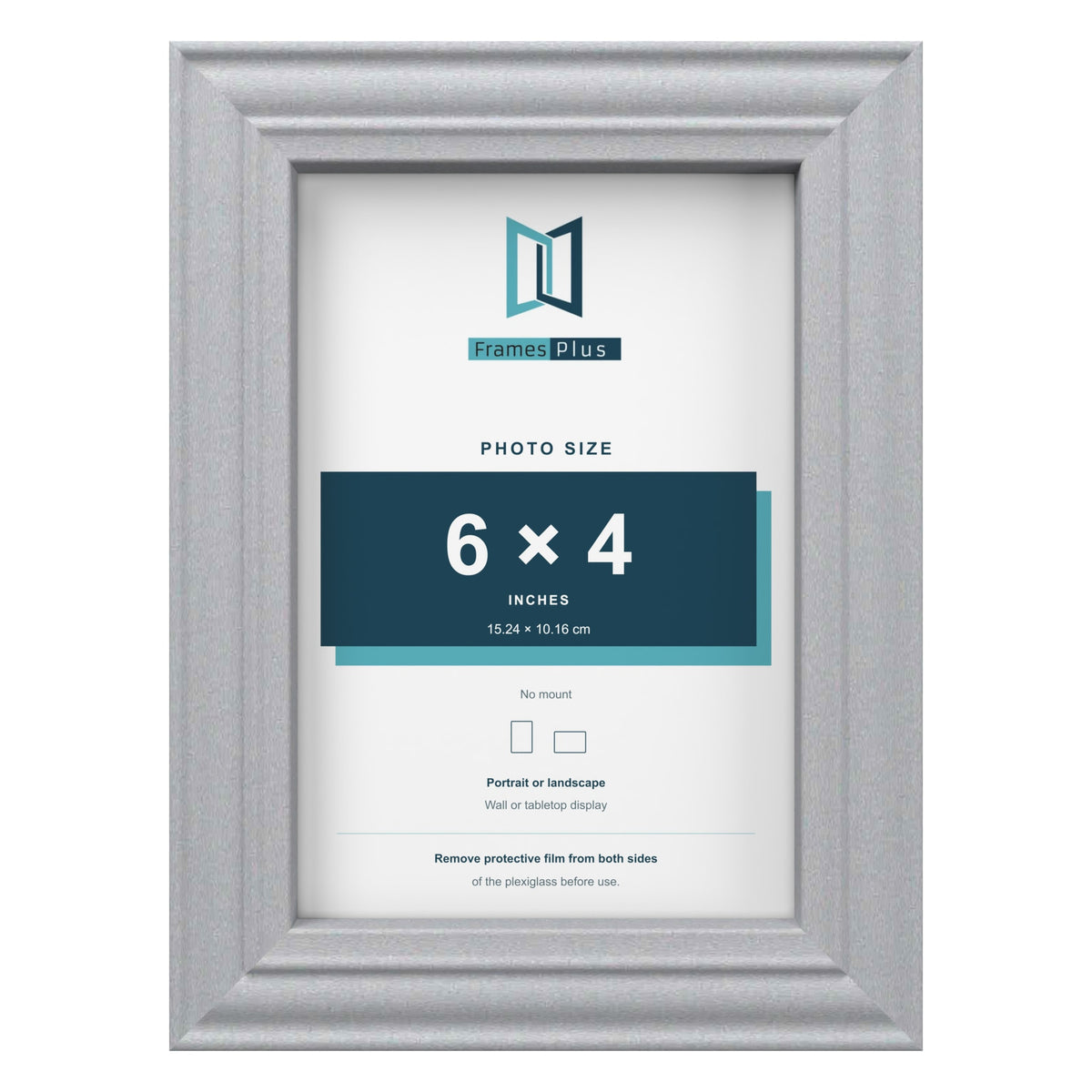 Devon Silver picture frame for a 6 x 4 inch photo