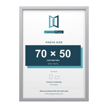 Devon Silver picture frame for a 70 x 50 cm photo