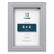 Devon Silver 7 x 5 inch picture frame with a white mount for a 6 x 4 inch photo