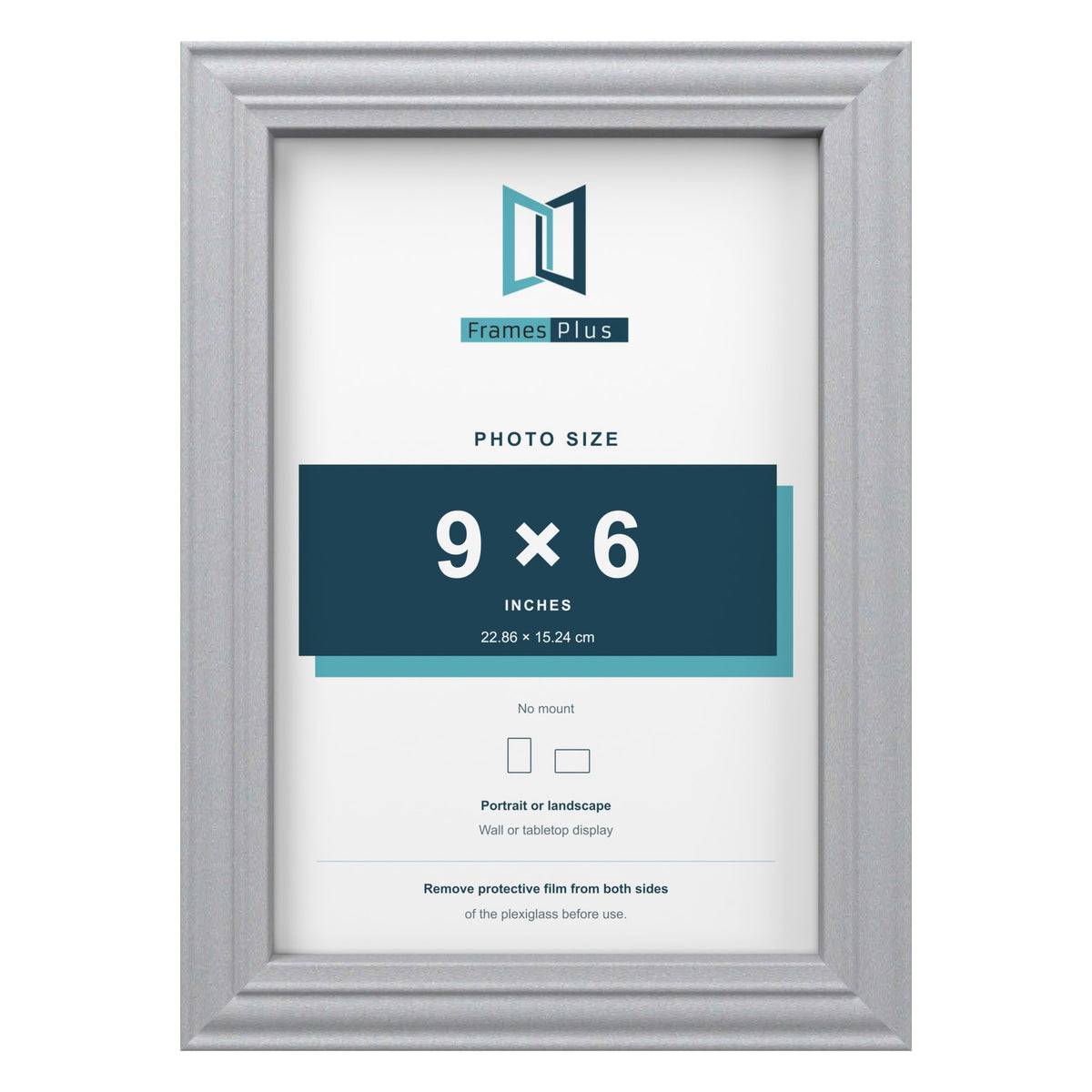 Devon Silver picture frame for a 9 x 6 inch photo