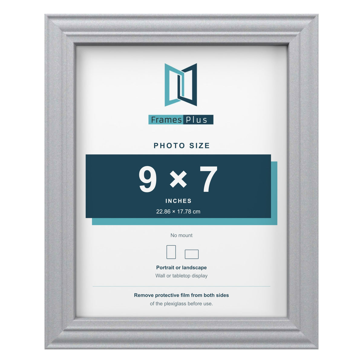 Devon Silver picture frame for a 9 x 7 inch photo
