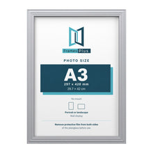 Devon Silver picture frame for an A3 photo