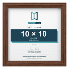 Devon Walnut picture frame for a 10 x 10 inch photo