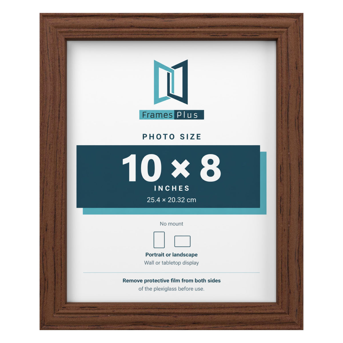 Devon Walnut picture frame for a 10 x 8 inch photo