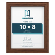 Devon Walnut picture frame for a 10 x 8 inch photo
