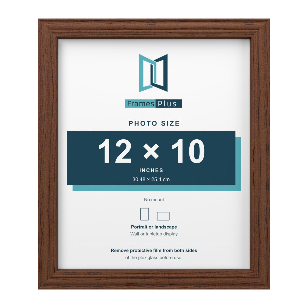 Devon Walnut picture frame for a 12 x 10 inch photo