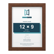 Devon Walnut picture frame for a 12 x 9 inch photo