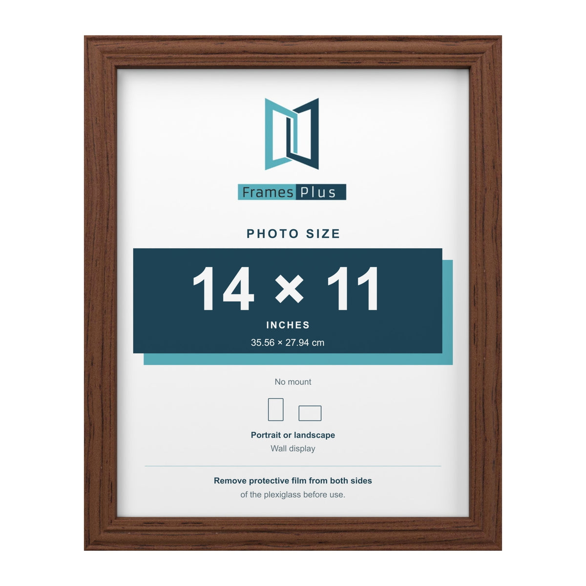Devon Walnut picture frame for a 14 x 11 inch photo