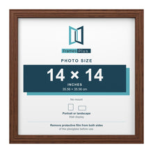 Devon Walnut picture frame for a 14 x 14 inch photo
