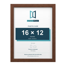 Devon Walnut picture frame for a 16 x 12 inch photo