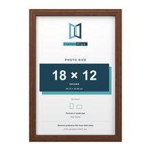 Devon Walnut picture frame for an 18 x 12 inch photo