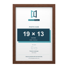 Devon Walnut picture frame for a 19 x 13 inch photo