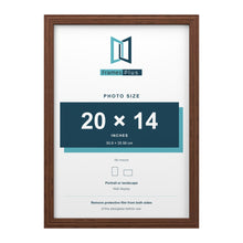 Devon Walnut picture frame for a 20 x 14 inch photo