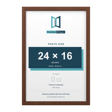 Devon Walnut picture frame for a 24 x 16 inch photo