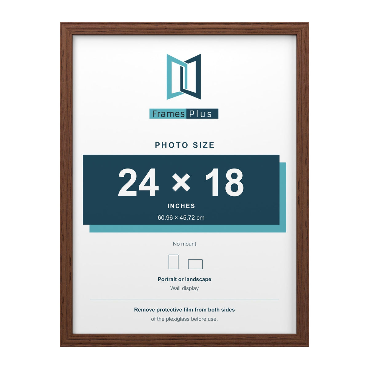 Devon Walnut picture frame for a 24 x 18 inch photo