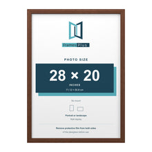 Devon Walnut picture frame for a 28 x 20 inch photo