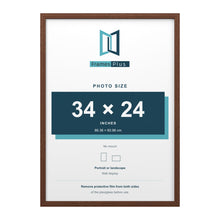 Devon Walnut picture frame for a 34 x 24 inch photo