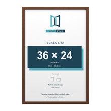 Devon Walnut picture frame for a 36 x 24 inch photo