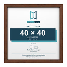 Devon Walnut picture frame for a 40 x 40 cm photo