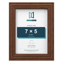 Devon Walnut picture frame for a 7 x 5 inch photo