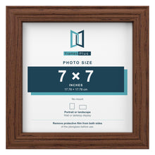 Devon Walnut picture frame for a 7 x 7 inch photo