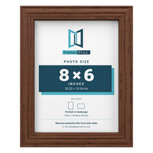 Devon Walnut picture frame for an 8 x 6 inch photo