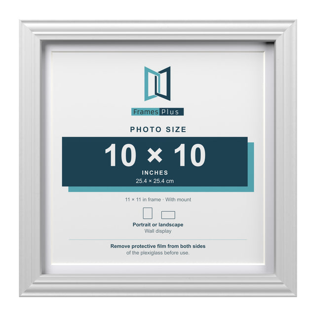 Devon Range White Picture, Photo & Poster Frame with White Mount — Finish and profile example