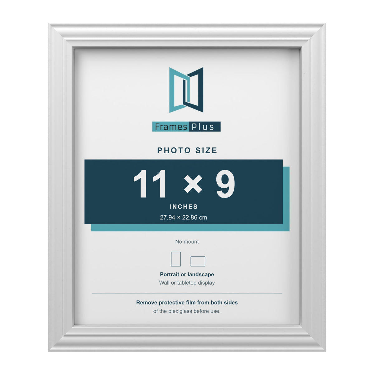 Devon White picture frame for an 11 x 9 inch photo