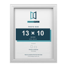 Devon White picture frame for a 13 x 10 inch photo